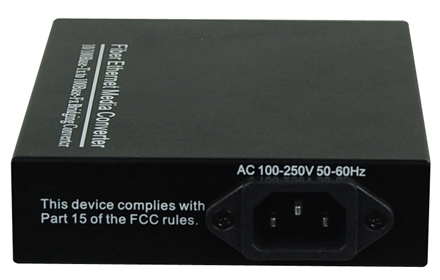 飞畅科技-大容量缓存 百兆以太光纤收发器（电源内置）