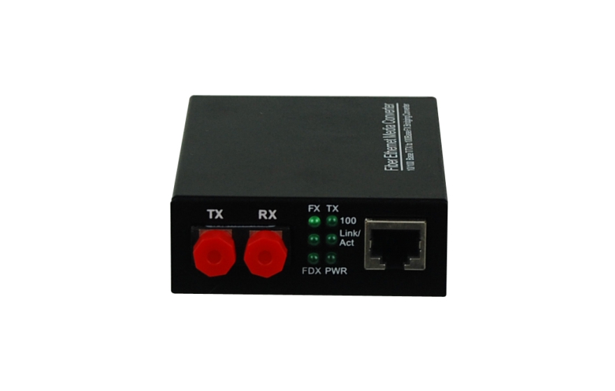 飞畅科技-可远端网管 1路百兆光纤收发器（外电/内电）
