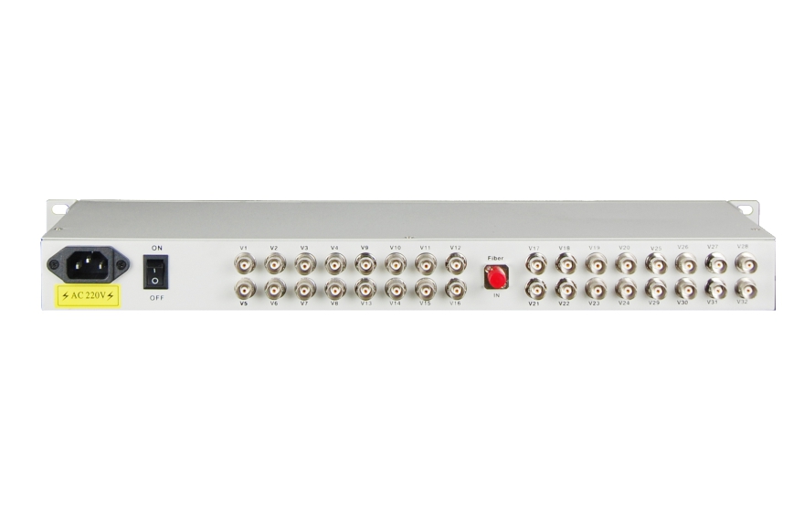 飞畅科技-32路视频+1路反向数据视频光端机