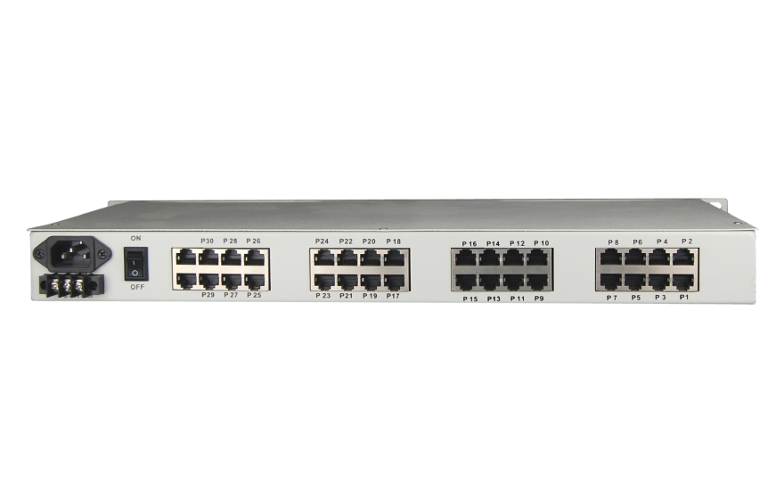 飞畅科技-30路电话环网光端机