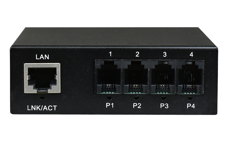 飞畅科技-4路电话（RJ11）+1路千兆以太网 电话光端机