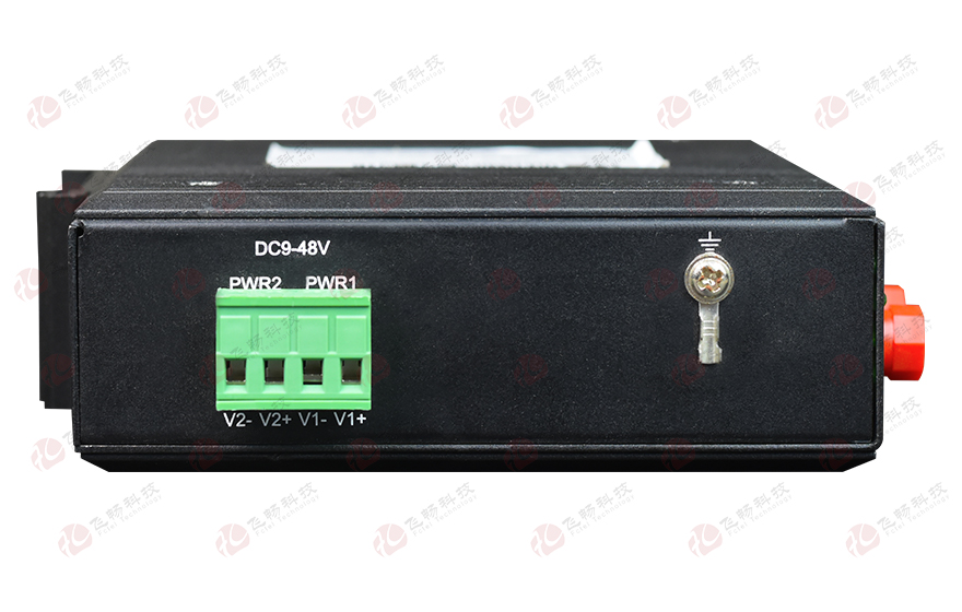 飞畅科技-工业轨式 环网型1路Profibus-DP光端机 点对点光猫