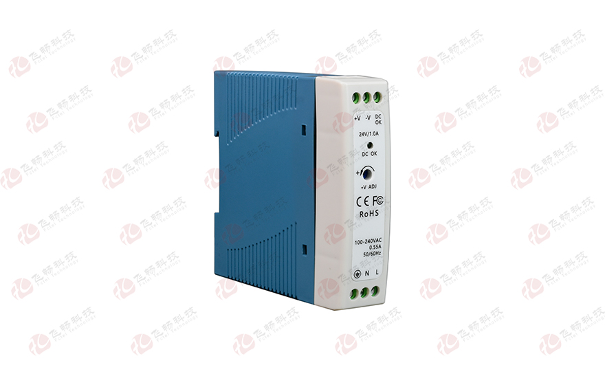 飞畅科技-工业级导轨式 AC220V转 DC12V2A/24V1A  开关电源